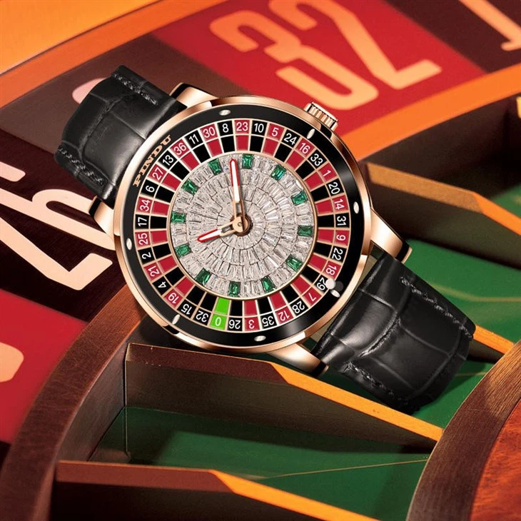 Hot Sell Luxury Japan Movement Watches Gambling Disk Rotate Mens Jacob Mechanical NH35 Watch Roulette Casino Watch